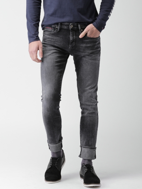 

Tommy Hilfiger Men Black Slim Fit Low-Rise Clean Look Stretchable Jeans