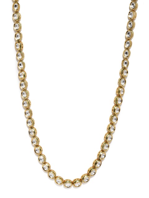 

Rubans Gold-Toned Handcrafted Reversible Kundan Necklace