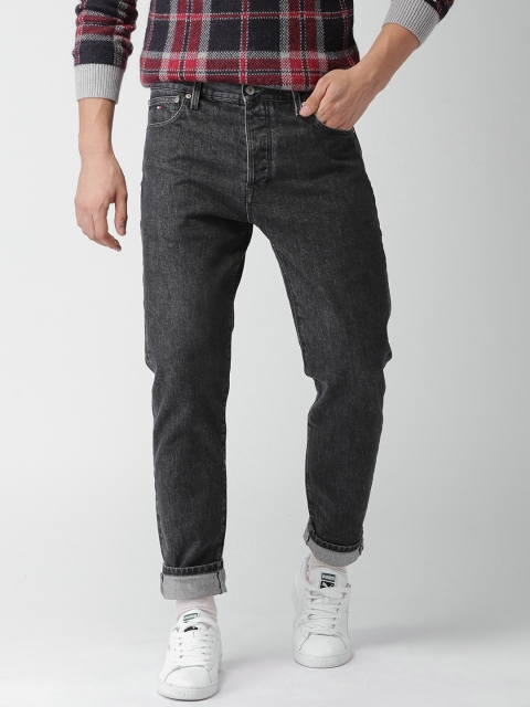 

Tommy Hilfiger Men Black Classic Straight Fit Low-Rise Clean Look Jeans