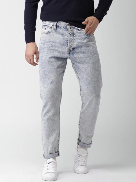 

Tommy Hilfiger Men Blue Classic Straight Fit Low-Rise Clean Look Jeans