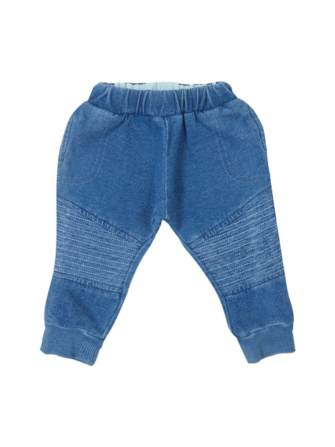 

Gini and Jony Boys Blue Regular Fit Solid Joggers