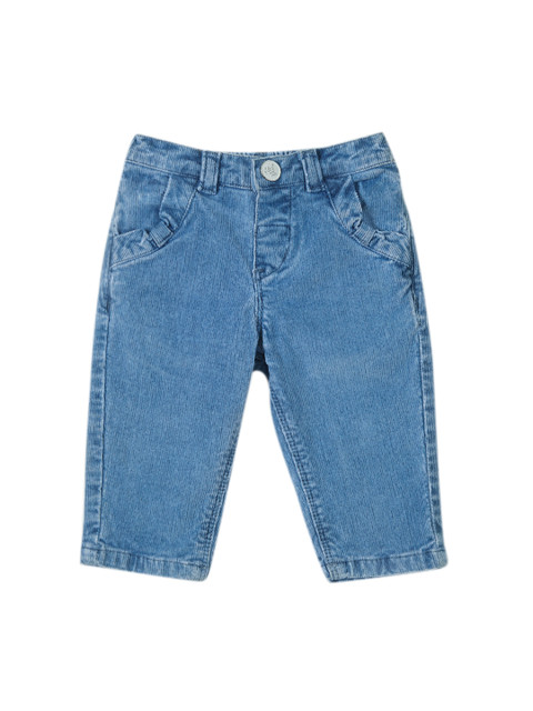 

Gini and Jony Boys Blue Regular Fit Solid Regular Trousers