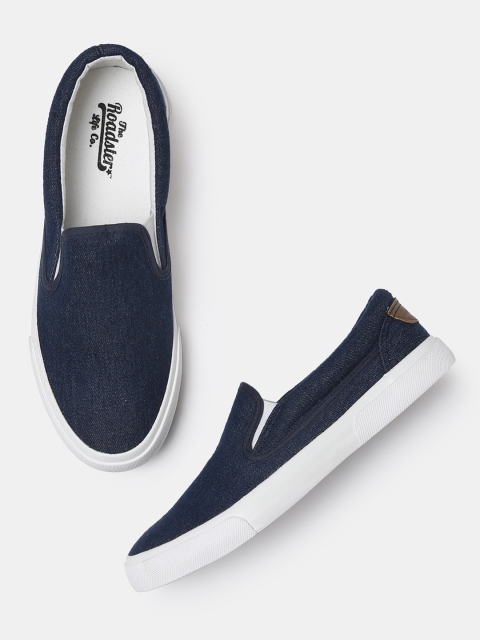 

Roadster Men Navy Blue Slip-On Sneakers
