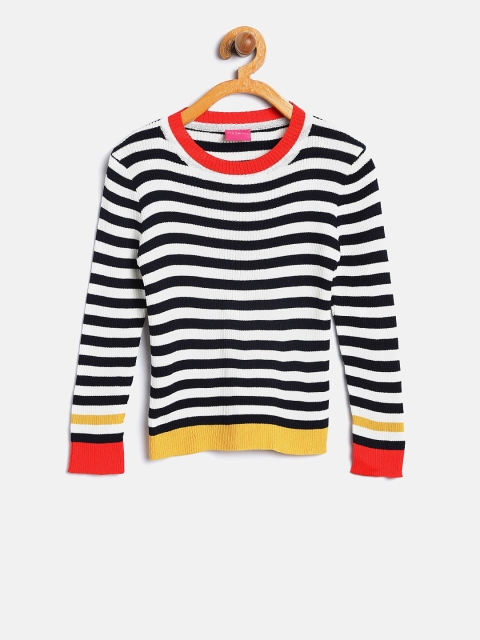 

Tiny Girl Black & White Striped Top