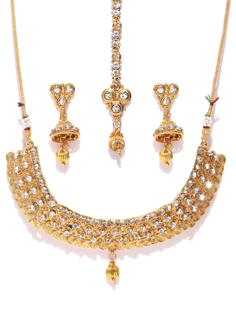 

Sukkhi Gold-Plated Stone-Studded Jewellery Set