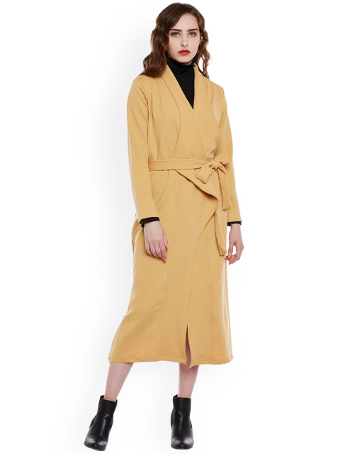 

THE SILHOUETTE STORE Women Beige Longline Woollen Coat