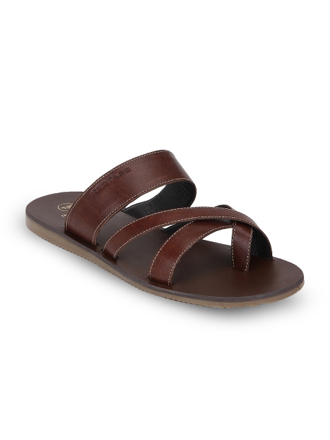 

Red Tape Men Brown Leather Sandals