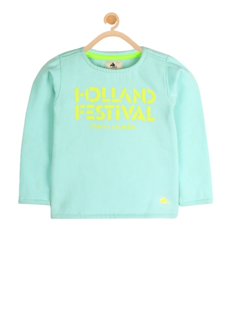 

Cherry Crumble Kids Green Printed Sweatshirt