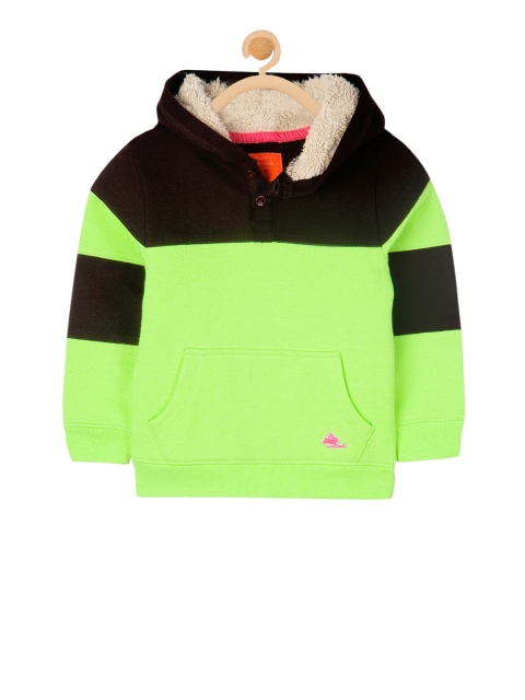 

Cherry Crumble Kids Green & Black Colourblocked Sweatshirt
