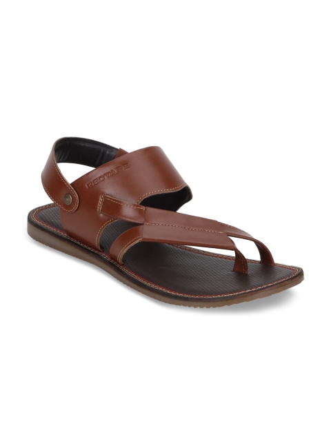 

Red Tape Men Tan Brown Leather Sandals