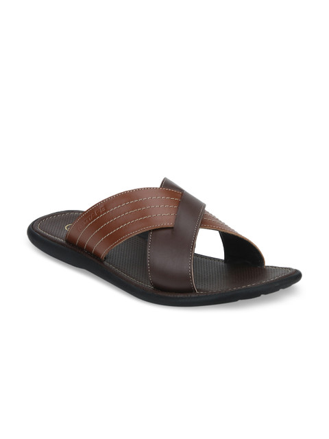 

Red Tape Men Brown Leather Sandals