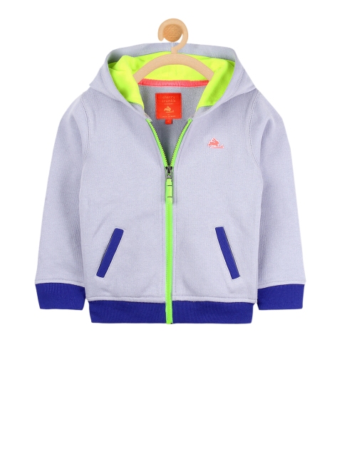 

Cherry Crumble Kids Blue Solid Sweatshirt