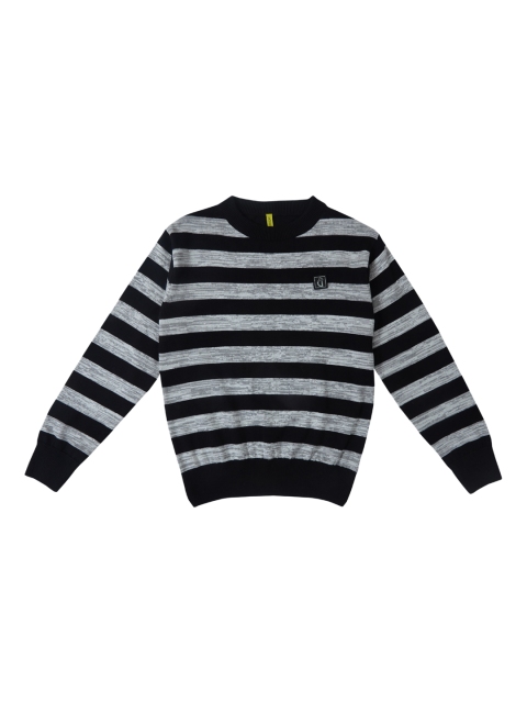 

Gini and Jony Boys Black & Grey Striped Pullover