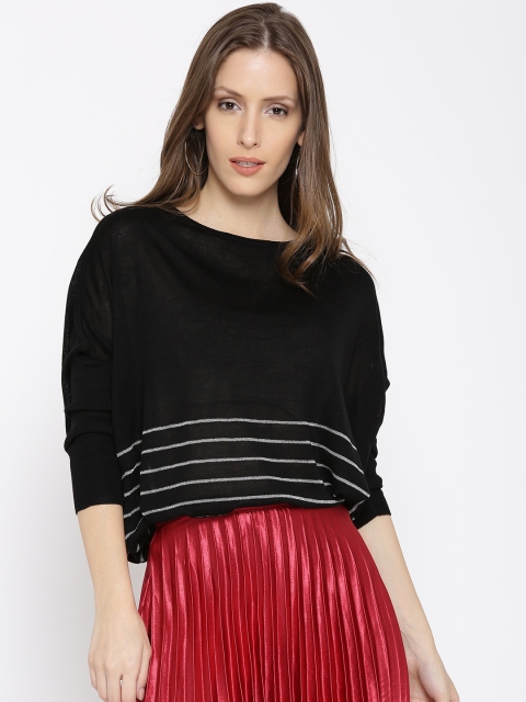 

ONLY Women Black Striped Sweater