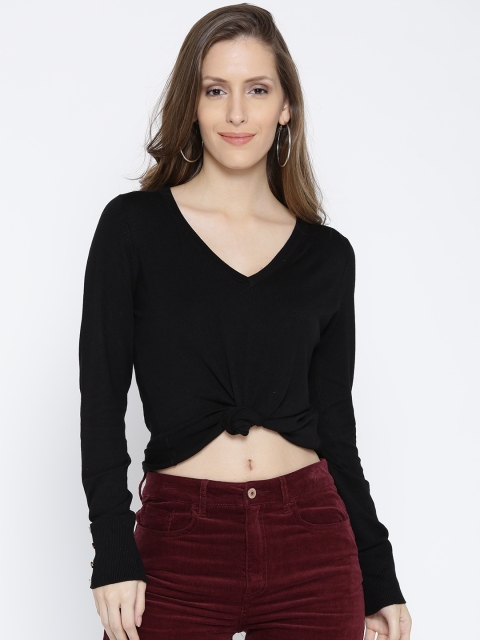 

ONLY Women Black Solid Sweater