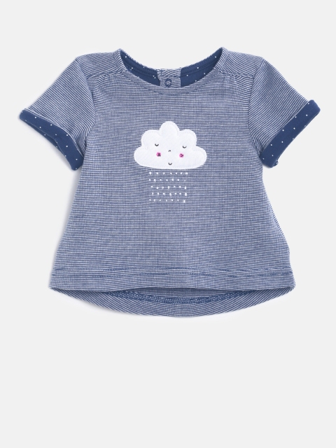 

mothercare Girls Blue Striped Top