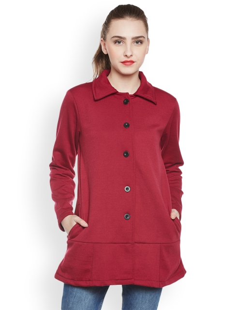 

Belle Fille Women Maroon Overcoat