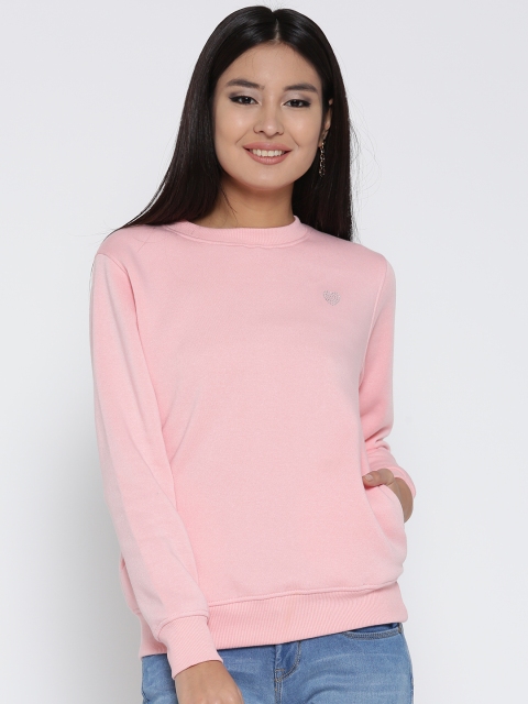 

Fort Collins Women Pink Solid Sweatshirt