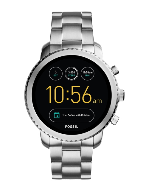 

Fossil Silver-Toned Q Exploris Touchscreen Smart Watch FTW4000