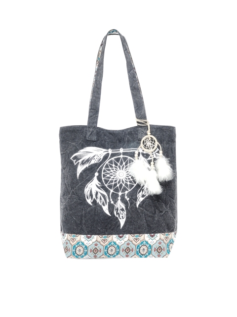 

The House of Tara Grey Printed Tote Bag