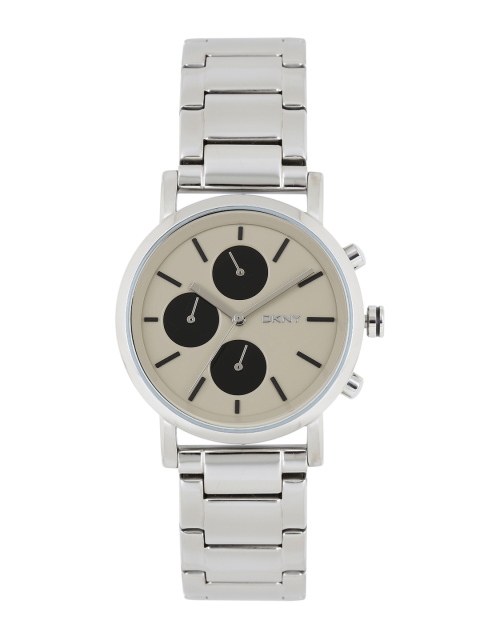 

DKNY Women Beige & Black Analogue Watch NY2156