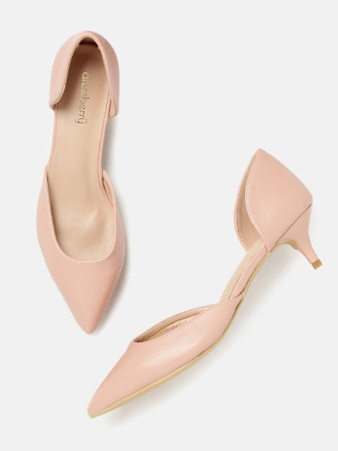 

DressBerry Women Pink D'orsay Pumps