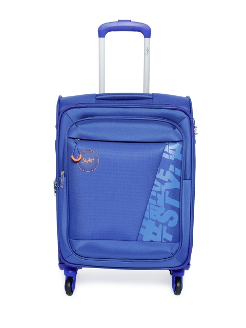

Skybags Unisex Blue STUNNER 4W 59 EXP STROLLY Small Trolley Bag