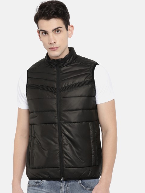 

Jack & Jones Men Black Solid Puffer Jacket