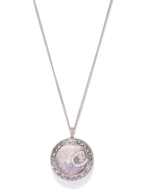 

Accessorize Antique Gold-Toned Stone-Studded Opera Necklace