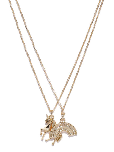

Accessorize Set of 2 Gold-Plated Necklaces