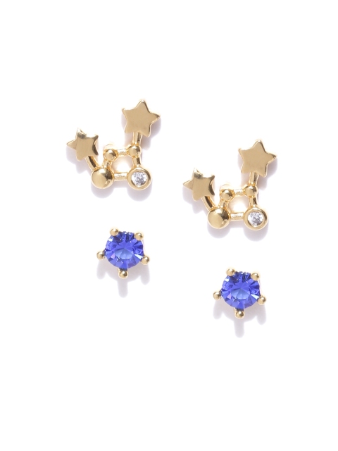 

Accessorize Set of 2 Gold-Plated Stone Studs