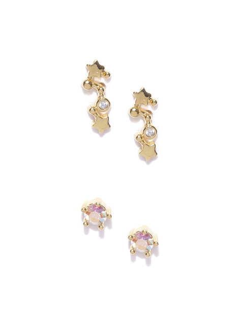 

Accessorize Set of 2 Gold-Plated Stone Studs