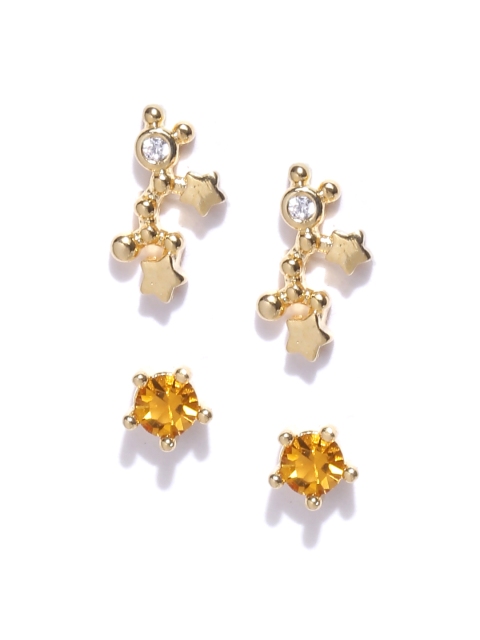 

Accessorize Set of 2 Stud Earrings, Gold