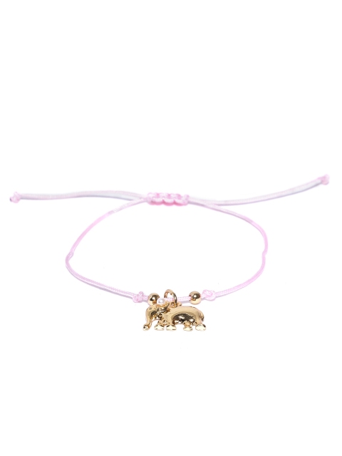 

Accessorize Pink Gold-Plated Charm Bracelet