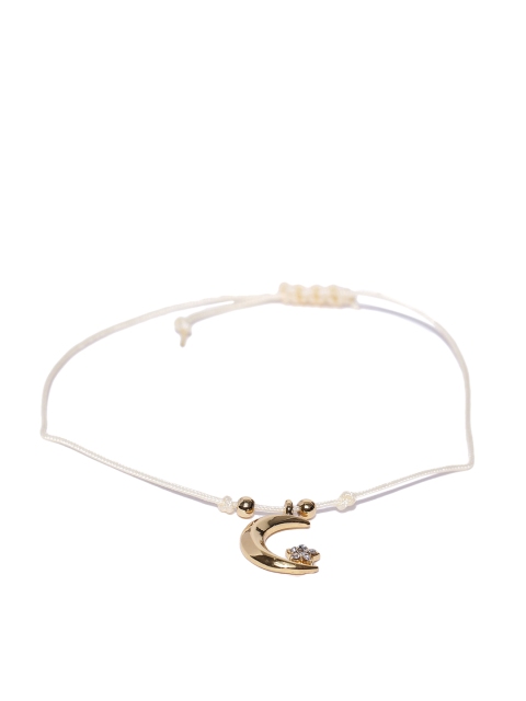 

Accessorize Off-White Gold-Plated Charm Bracelet