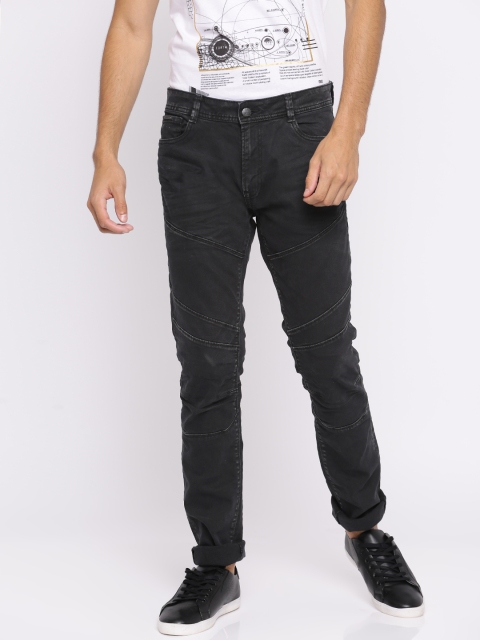 

Jack & Jones Men Black Tim Slim Fit Low-Rise Clean Look Stretchable Jeans