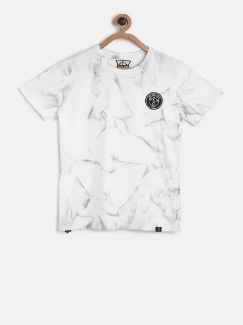 

Gini and Jony Boys White Dyed Round Neck T-shirt