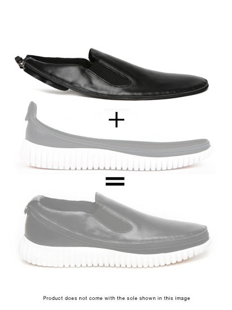 

ACBC Men Black Mocassino Skin of Customizable Shoes