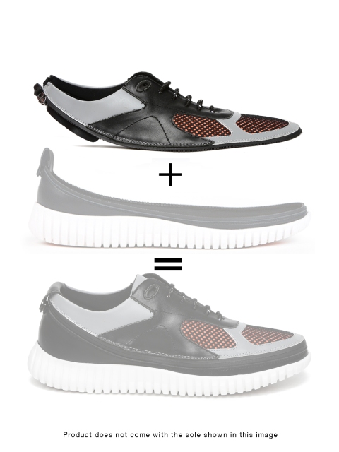 

ACBC Men Black & Grey Corsa Skin of Customizable Shoes