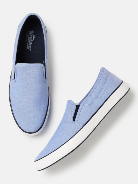 

Roadster Men Blue Slip-On Sneakers