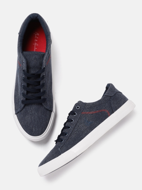 

Mast & Harbour Men Navy Blue Slip-On Sneakers