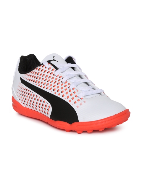 

Puma Unisex White & Orange Adreno III Football Shoes