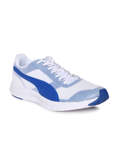 

Puma Unisex White & Blue Flexracer Pro Running Shoes