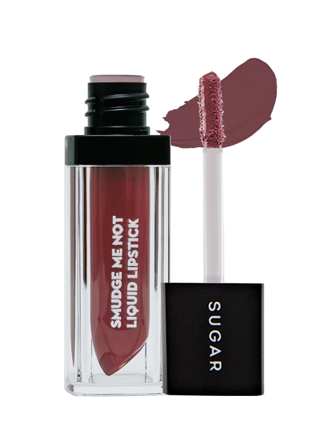 

SUGAR Smudge Me Not Liquid Lipstick- 15 Blush Rush (Pale Pink), Brown