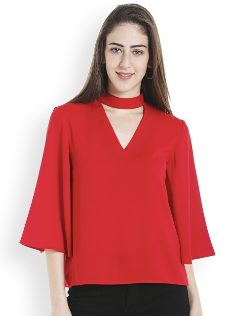 

20Dresses Women Red Solid Top