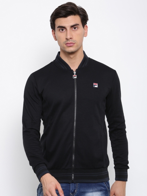 

FILA Men Black Solid Sporty Jacket