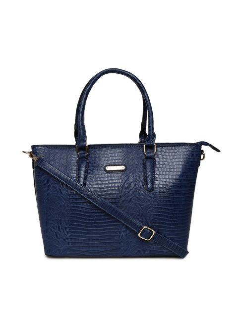 

ELLE Navy Blue Textured Shoulder Bag