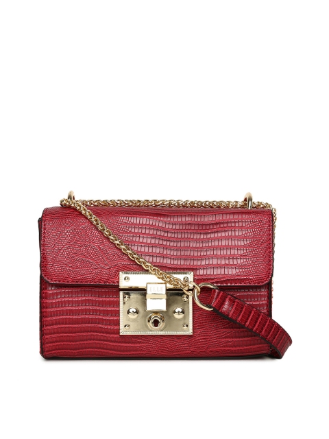 

ELLE Red Textured Sling Bag