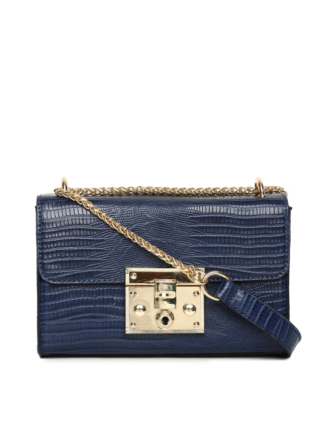 

ELLE Navy Blue Textured Sling Bag