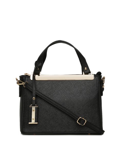 

ELLE Black Solid Handheld Bag